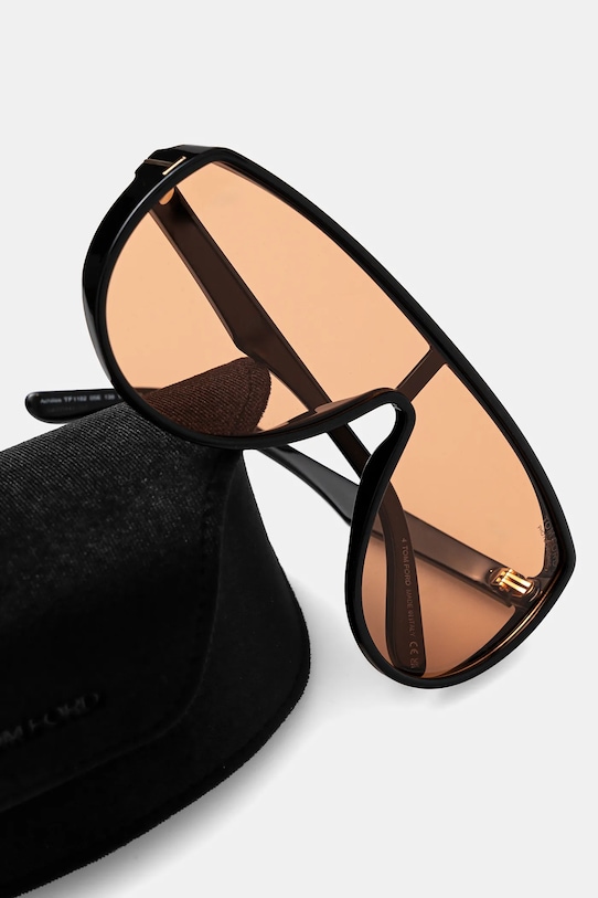 Akcesoria Tom Ford okulary przeciwsłoneczne Achilles FT1182.0005E czarny