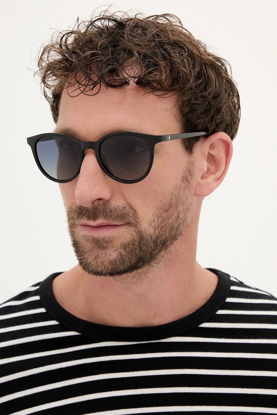 Guess okulary przeciwsłoneczne jednolita czarny GU00118.5101D