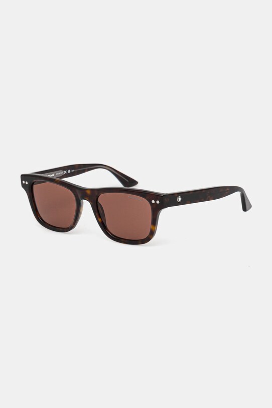 Montblanc okulary prostokątne bordowy MB0254S