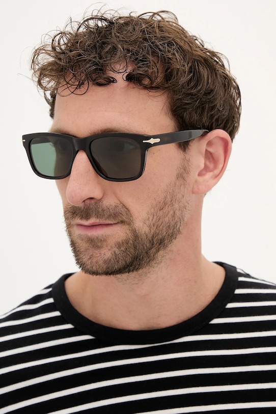 Montblanc ochelari de soare uniforme verde MB0263S