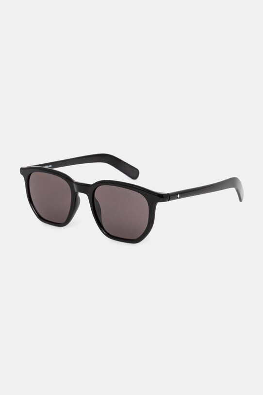 Montblanc okulary przeciwsłoneczne prostokątne czarny MB0352S
