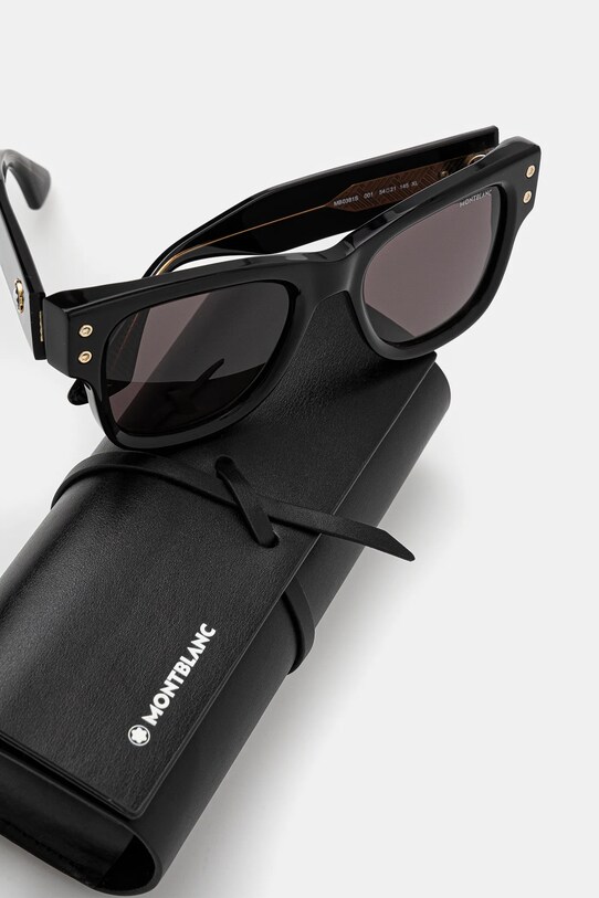 Солнцезащитные очки Montblanc чёрный MB0381S