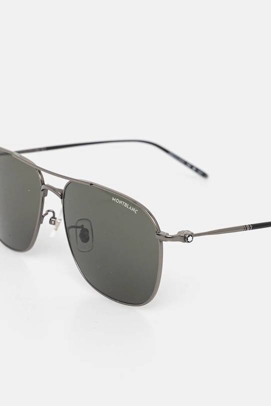 Montblanc okulary przeciwsłoneczne srebrny MB0417SA