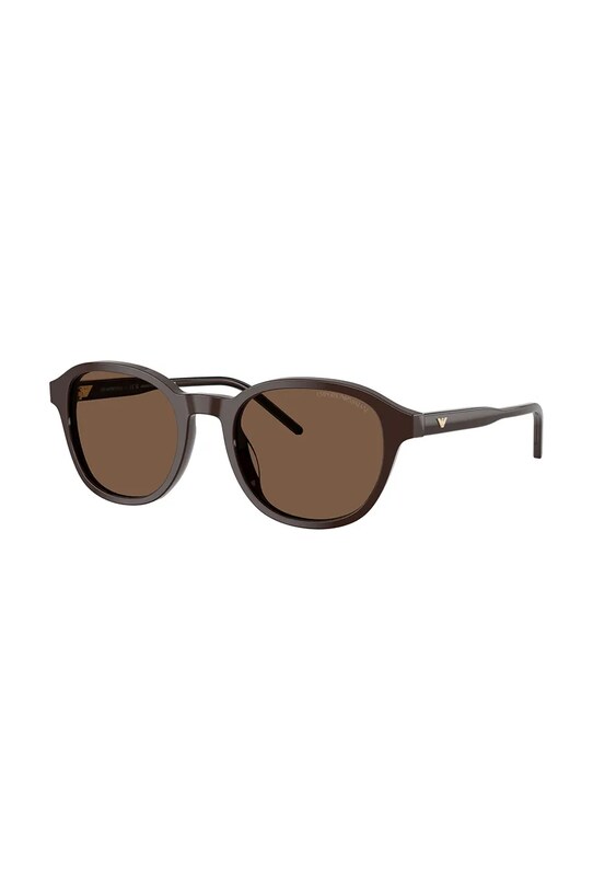 Emporio Armani okulary przeciwsłoneczne okrągłe brązowy 0EA4247U