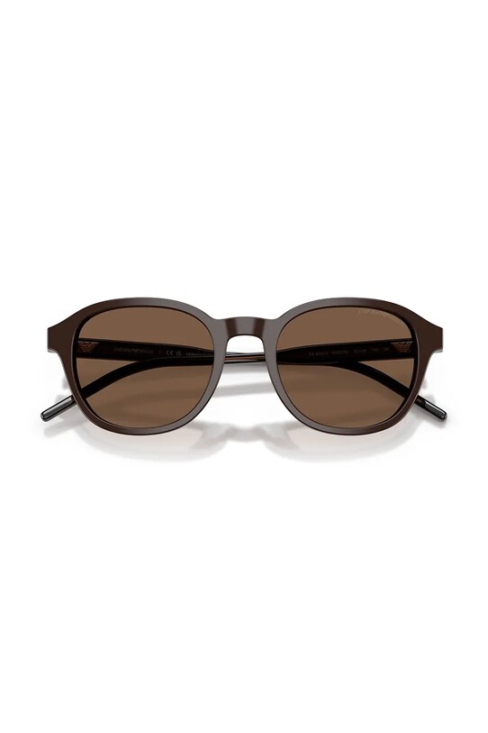 Emporio Armani okulary przeciwsłoneczne 0EA4247U brązowy