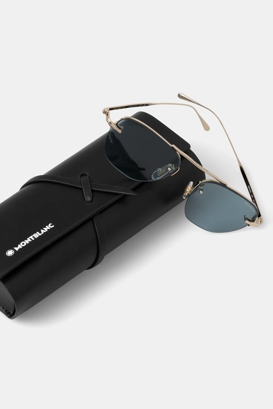 Montblanc okulary przeciwsłoneczne złoty MB0404S