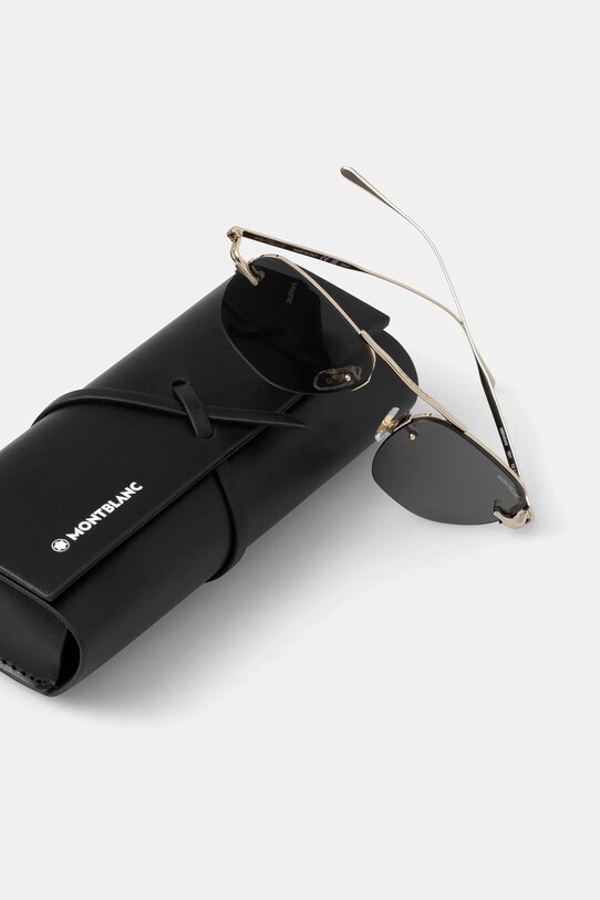 Montblanc okulary przeciwsłoneczne złoty MB0404S