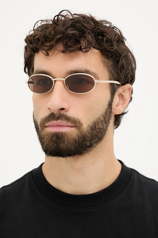 Gucci okulary przeciwsłoneczne jednolita złoty GG1942S