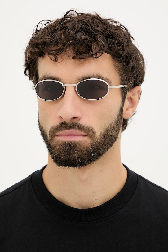 Gucci okulary przeciwsłoneczne jednolita srebrny GG1942S