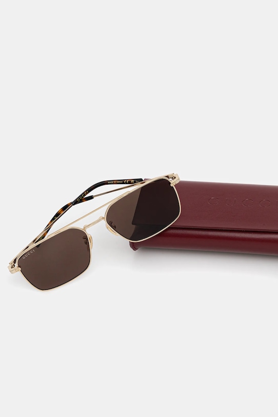 Gucci okulary przeciwsłoneczne złoty GG1957SA