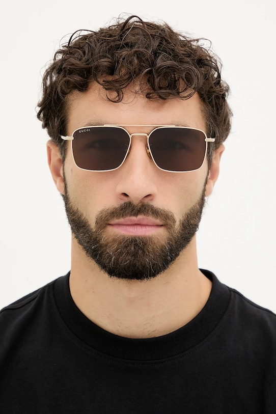 Gucci okulary przeciwsłoneczne GG1957SA złoty