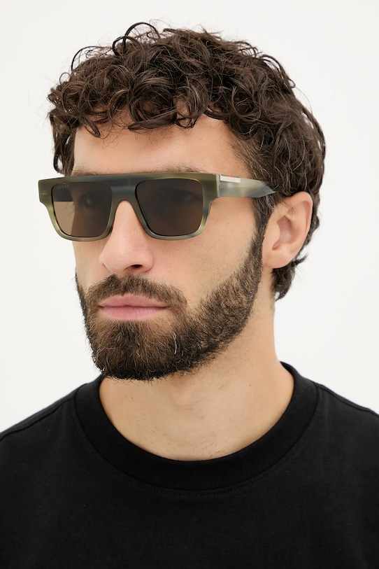 Gucci okulary przeciwsłoneczne jednolita zielony GG1960S