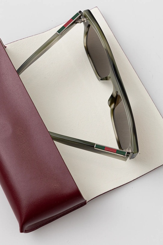 Akcesoria Gucci okulary przeciwsłoneczne GG1960S zielony