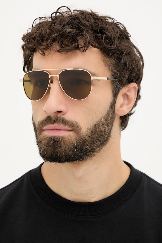 Gucci okulary jednolita złoty GG1962S