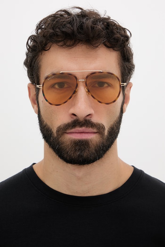 Gucci okulary przeciwsłoneczne GG1981S brązowy