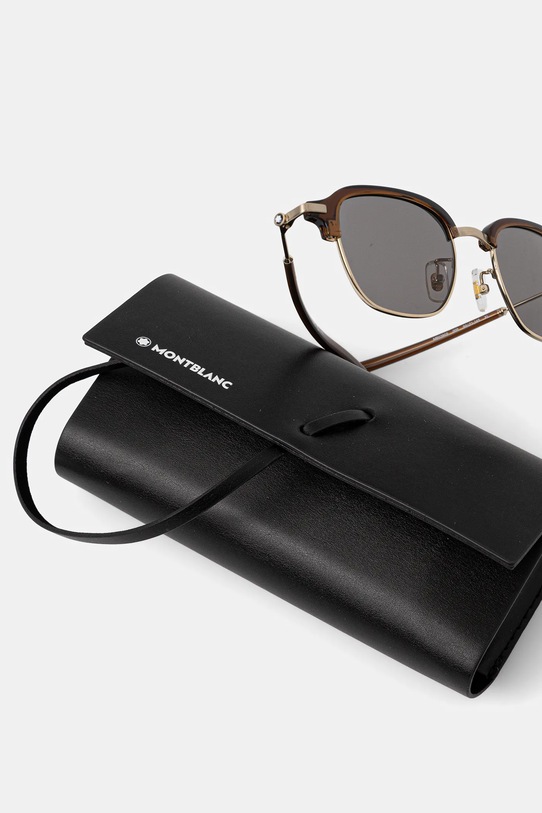 Montblanc okulary przeciwsłoneczne brązowy MB0390S