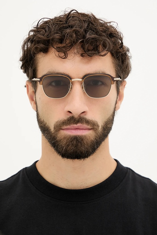 Montblanc okulary przeciwsłoneczne MB0390S brązowy