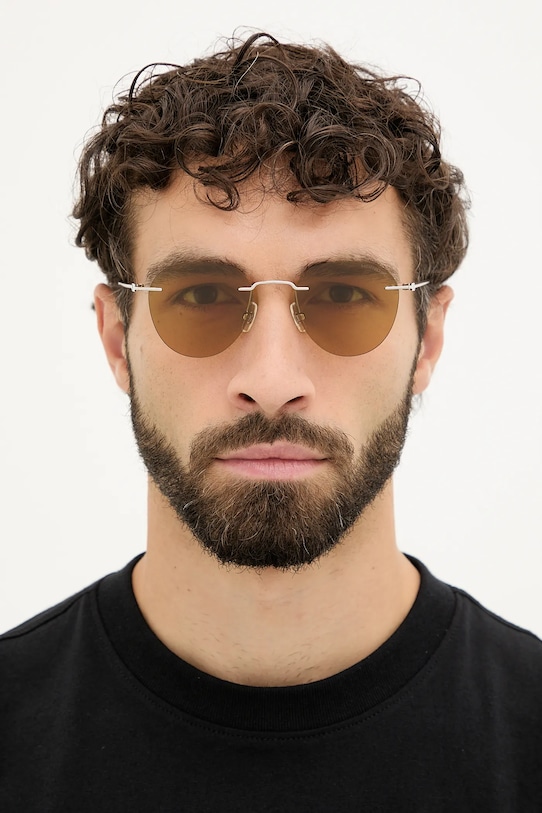 Montblanc okulary przeciwsłoneczne MB0428S srebrny