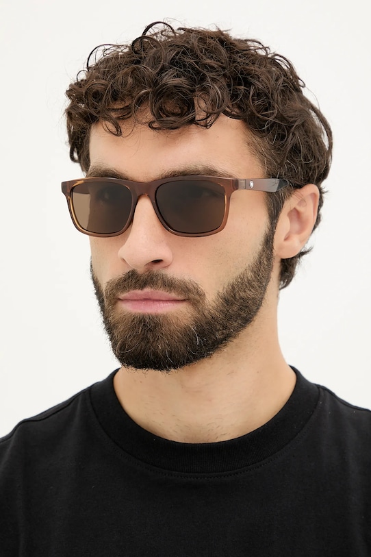 Montblanc okulary przeciwsłoneczne jednolita brązowy MB0432S