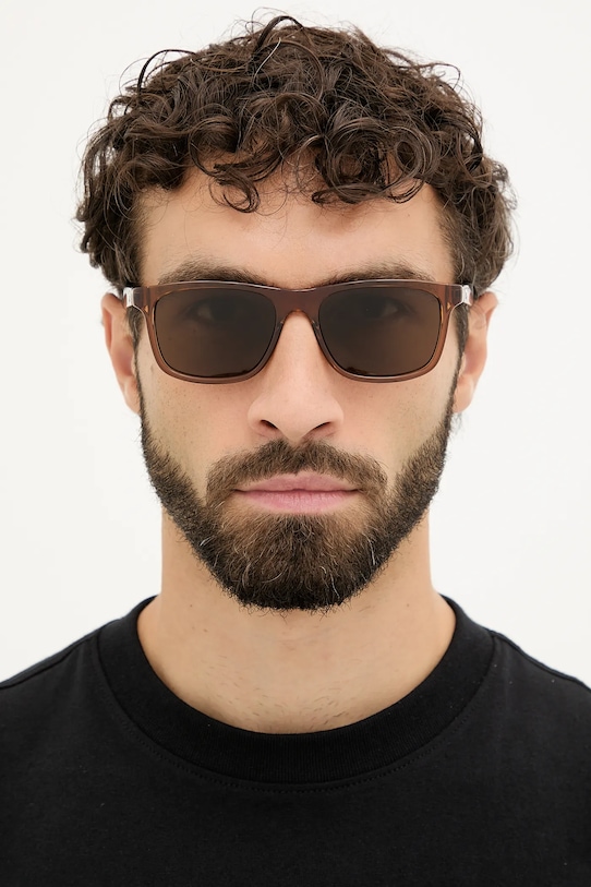 Montblanc okulary przeciwsłoneczne MB0432S brązowy