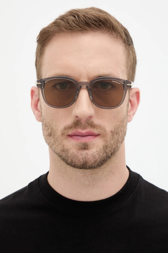 Сонцезахисні окуляри Montblanc MB0435S сірий