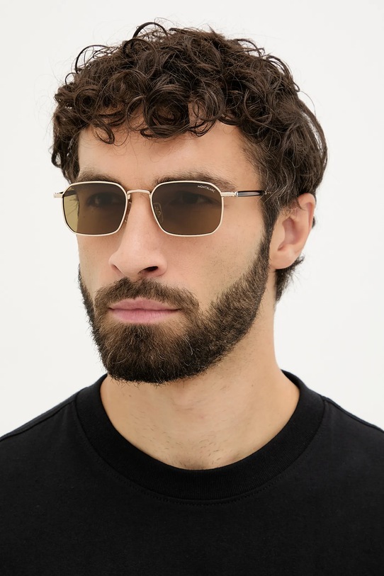 Montblanc ochelari de soare uniforme aur MB0441S