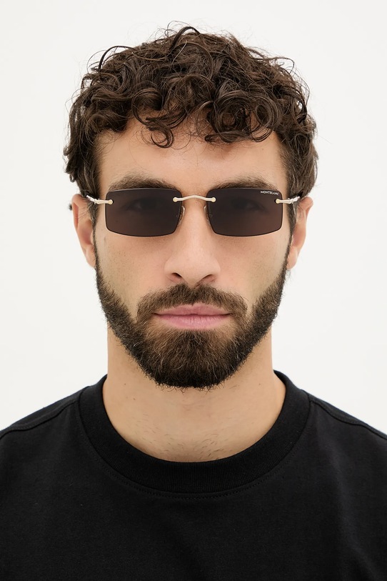 Montblanc okulary przeciwsłoneczne MB0443S złoty