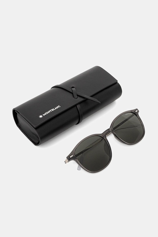 Montblanc okulary przeciwsłoneczne szary MB0454SA