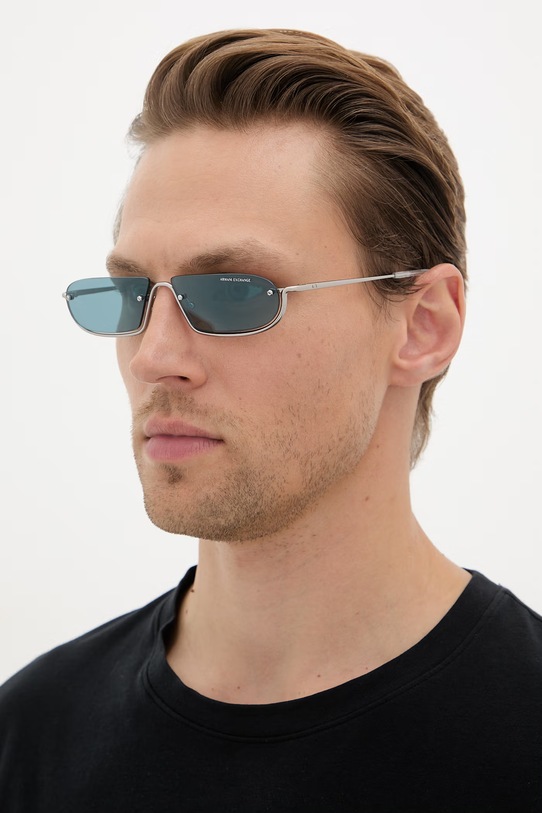 Armani Exchange sluneční brýle pánské stříbrná 0AX2058S