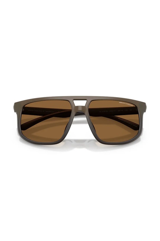 Armani Exchange okulary przeciwsłoneczne 0AX4161SU brązowy