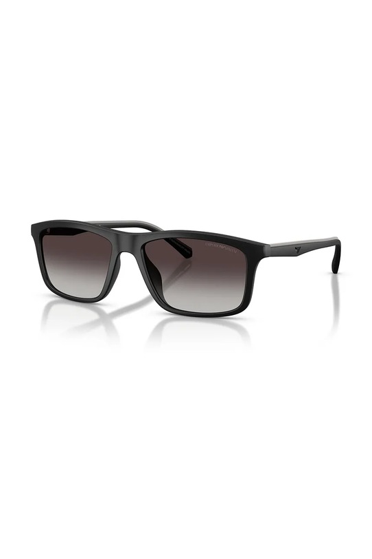 Emporio Armani okulary przeciwsłoneczne gładka z detalem czarny 0EA4257U