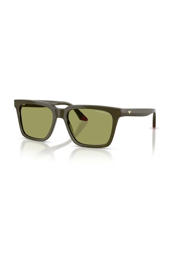 Emporio Armani okulary przeciwsłoneczne prostokątne zielony 0EA4260