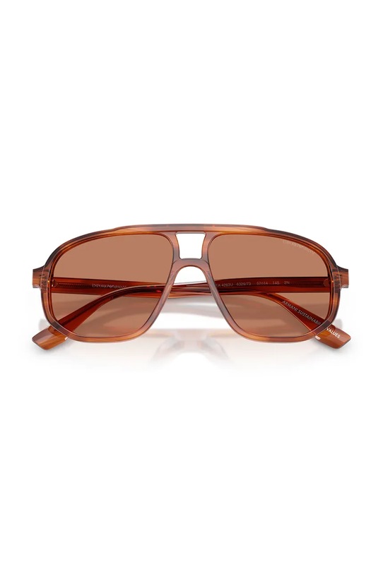 Emporio Armani okulary przeciwsłoneczne 0EA4263U brązowy