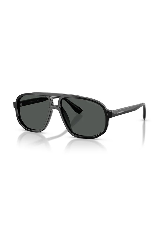Emporio Armani okulary przeciwsłoneczne pilotki czarny 0EA4263U