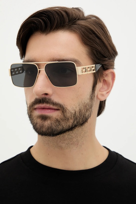 Солнцезащитные очки Versace авиатор серебрянный 0VE2290