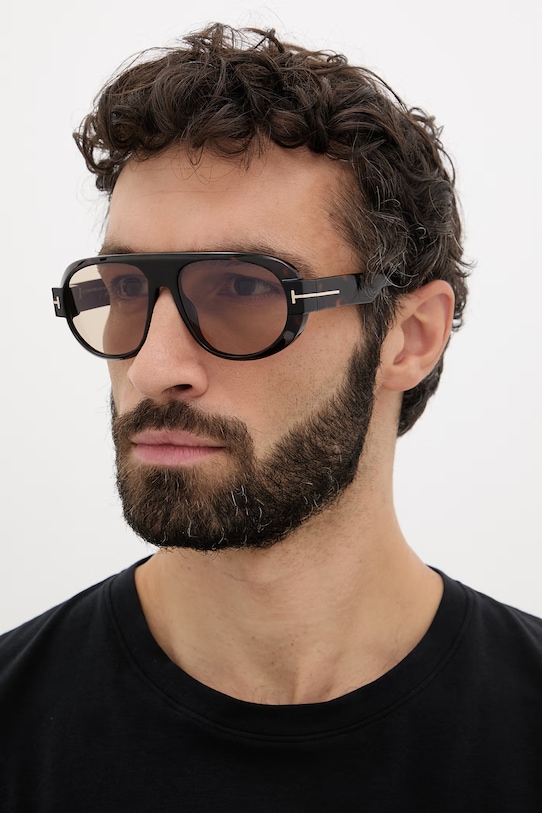 Tom Ford okulary przeciwsłoneczne przezroczysta brązowy FT1102.5952E