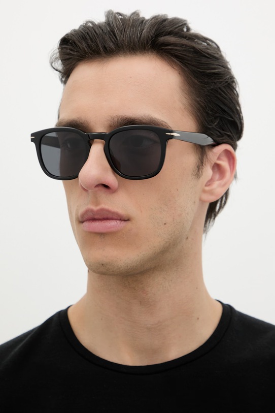 David Beckham okulary przeciwsłoneczne okrągłe czarny DB.1221/S