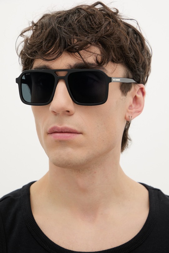 BOSS okulary przeciwsłoneczne jednolita czarny BOSS.1894/S