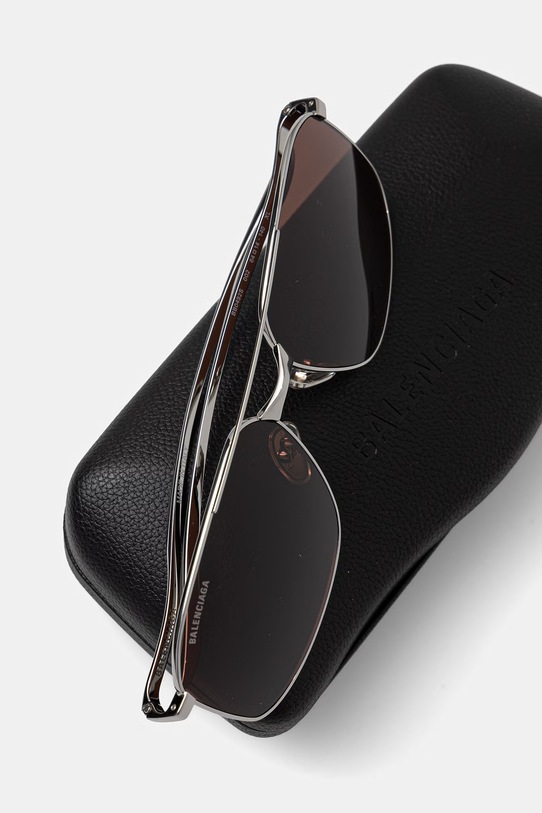 Akcesoria Balenciaga okulary przeciwsłoneczne męskie BB0492S srebrny