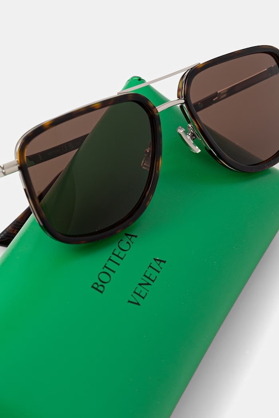 Bottega Veneta okulary przeciwsłoneczne męskie brązowy BV1463S