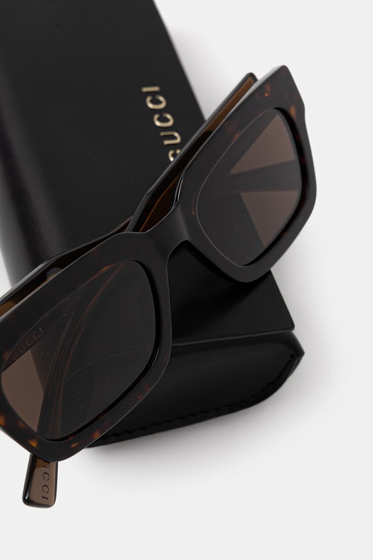 Akcesoria Gucci okulary przeciwsłoneczne męskie GG2069S brązowy