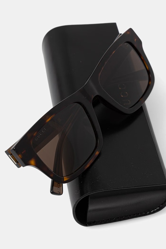 Akcesoria Gucci okulary przeciwsłoneczne męskie GG2072SA brązowy