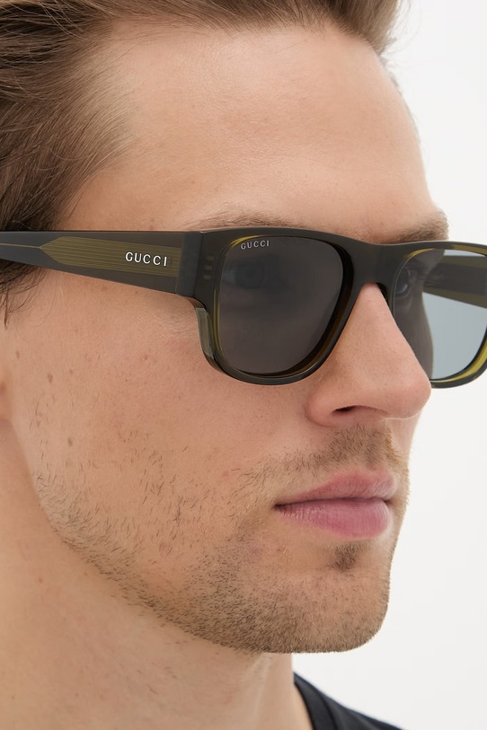 Gucci квадратные солнцезащитные очки для мужчин GG2075S
