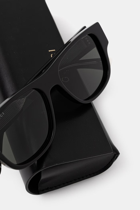 Akcesoria Gucci okulary przeciwsłoneczne kwadratowe męskie GG2075S czarny