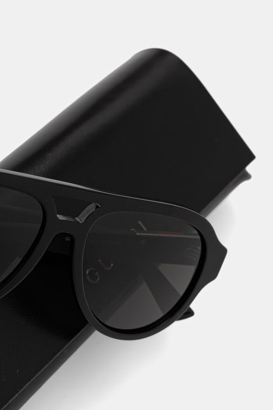Akcesoria Gucci okulary przeciwsłoneczne pilotki męskie GG2088S czarny