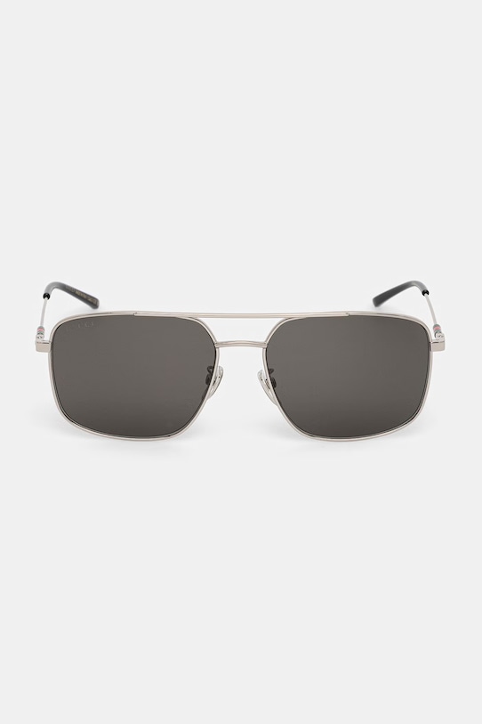 Gucci okulary przeciwsłoneczne kwadratowe męskie GG2096SA srebrny AA00