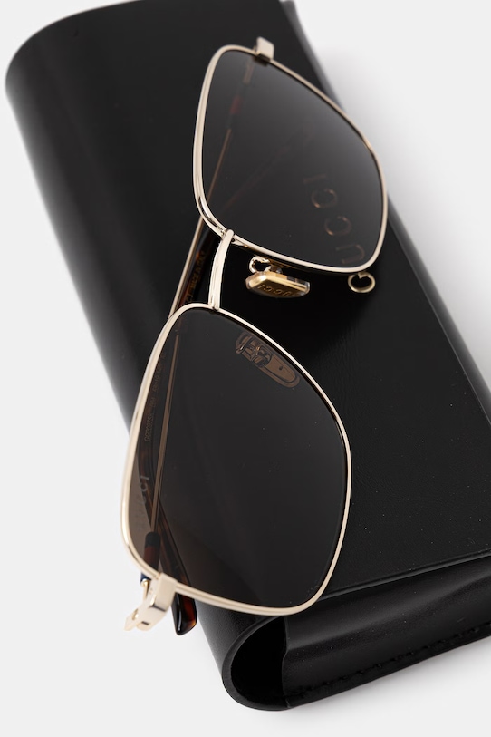 Akcesoria Gucci okulary przeciwsłoneczne kwadratowe męskie GG2097SK złoty