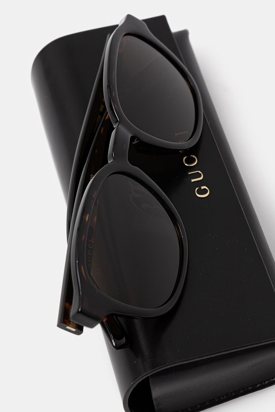 Akcesoria Gucci okulary przeciwsłoneczne męskie GG2109SK brązowy