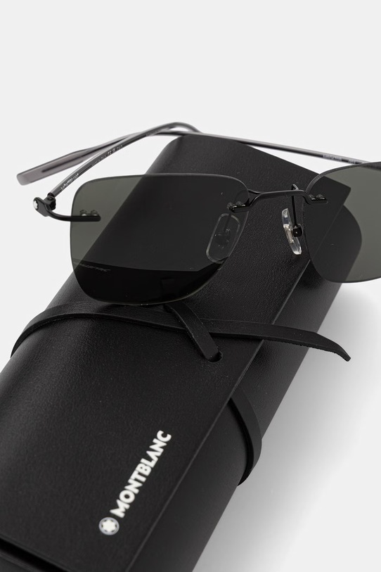 Montblanc okulary przeciwsłoneczne męskie czarny MB0470S