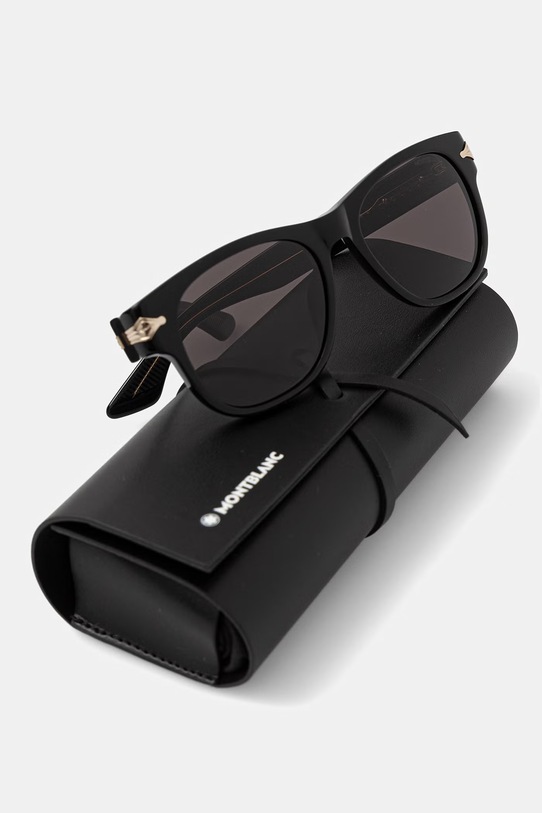 Montblanc okulary przeciwsłoneczne wayfarer męskie czarny MB0478S